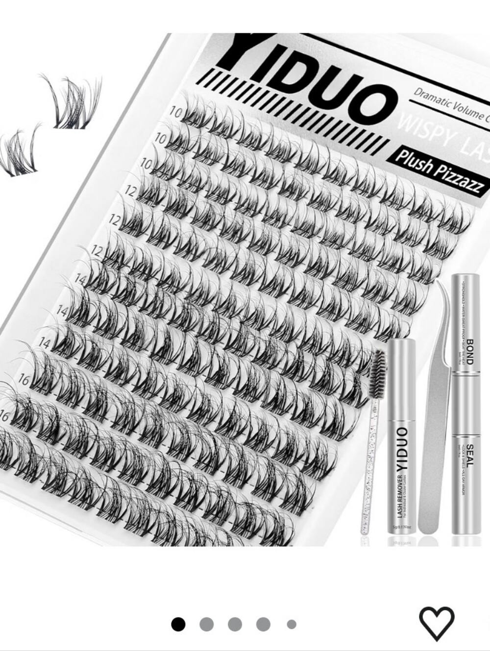 Natural Lash Clusters Kit Spider Breeze Eyelash Clusters D Curly Wispy Lashes